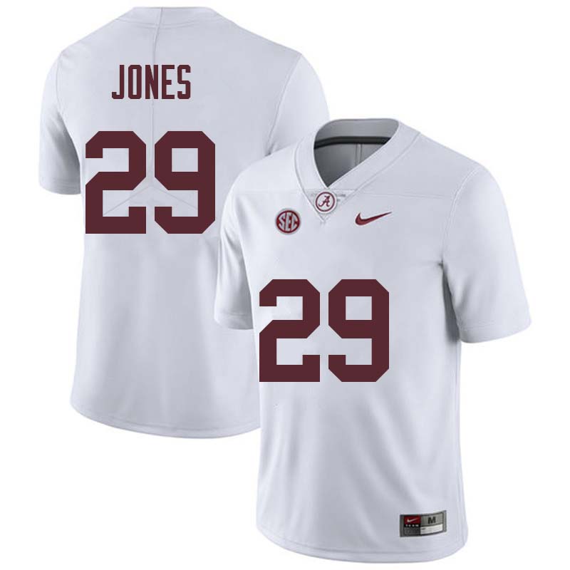 Men #29 Austin Jones Alabama Crimson Tide College Football Jerseys Sale-White